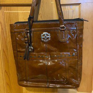 BRIGHTON Handbag, Caramel color patent leather